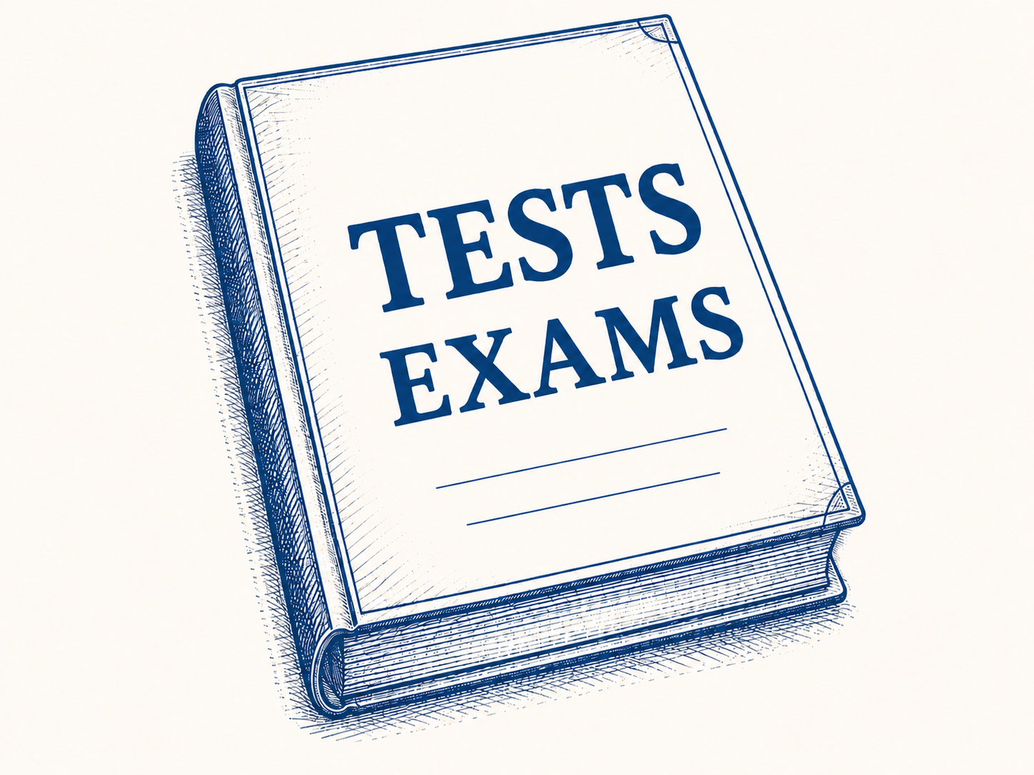 Test and exam preparation illustration