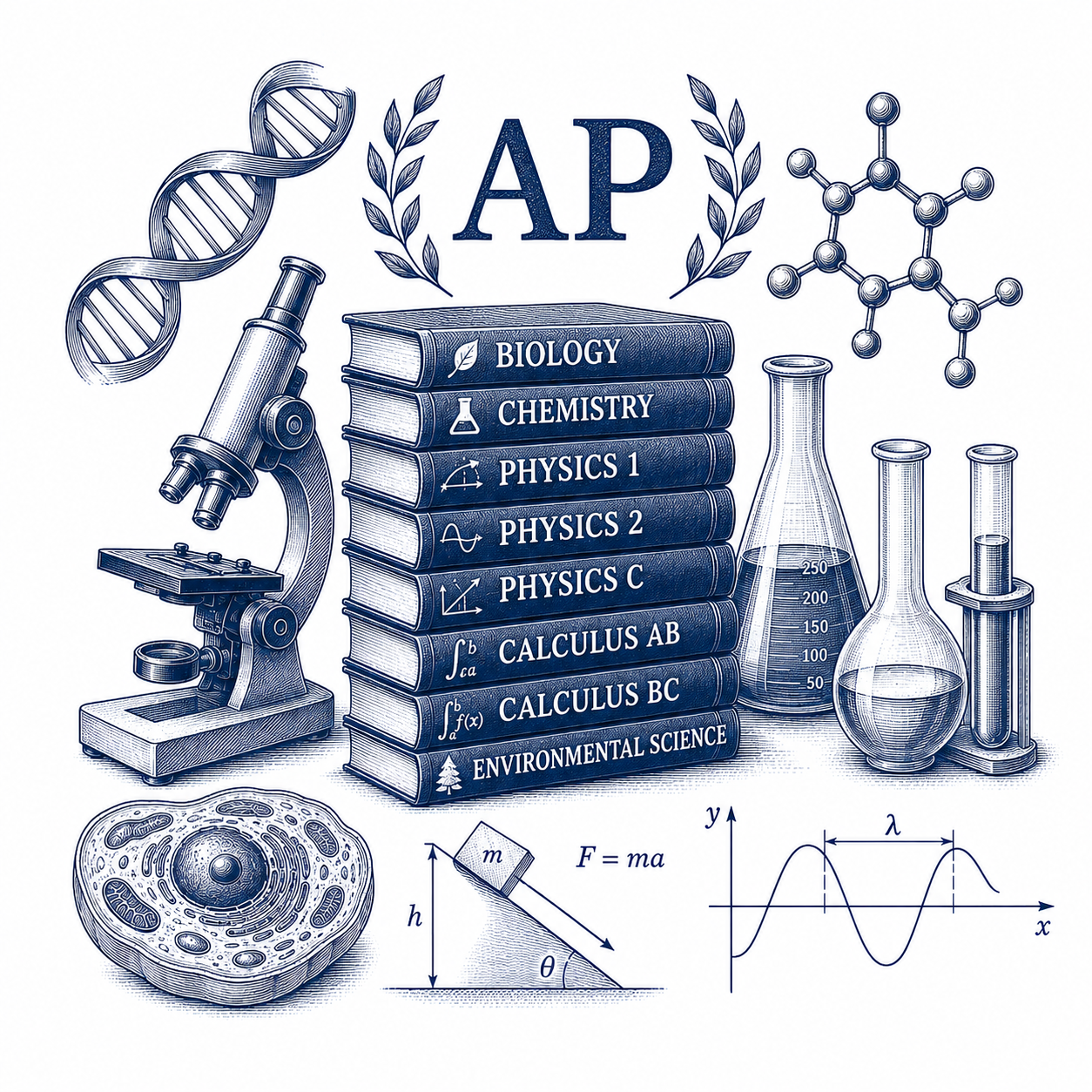 Advanced Placement tutoring in AP Calculus, AP Physics, AP Chemistry, AP Biology and AP Environmental Science