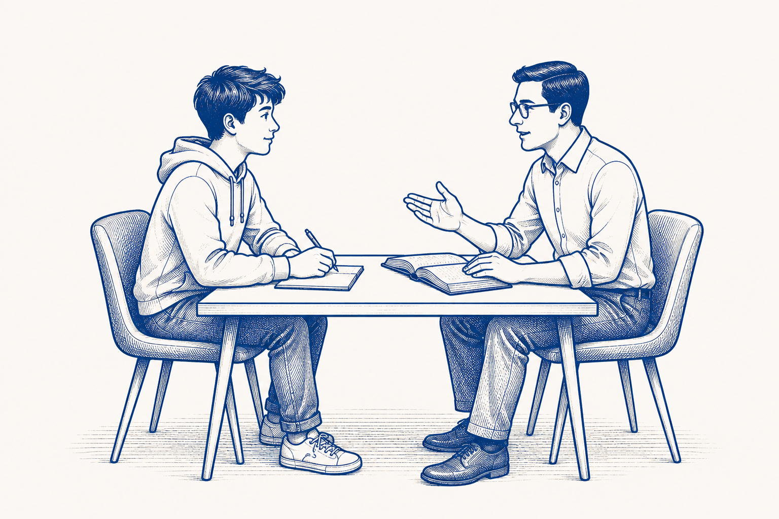 One-to-one tutoring illustration